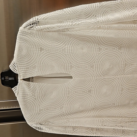 💕TRINA TURK💕 Palm Colony Embroidered Shift Dress ~ Whitewash 4 NWT - Picture 7 of 11